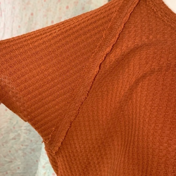 Vintage Mudd Women's Medium mudd Brown Inside out out Short Sleeve Shirt - Picture 7 of 11